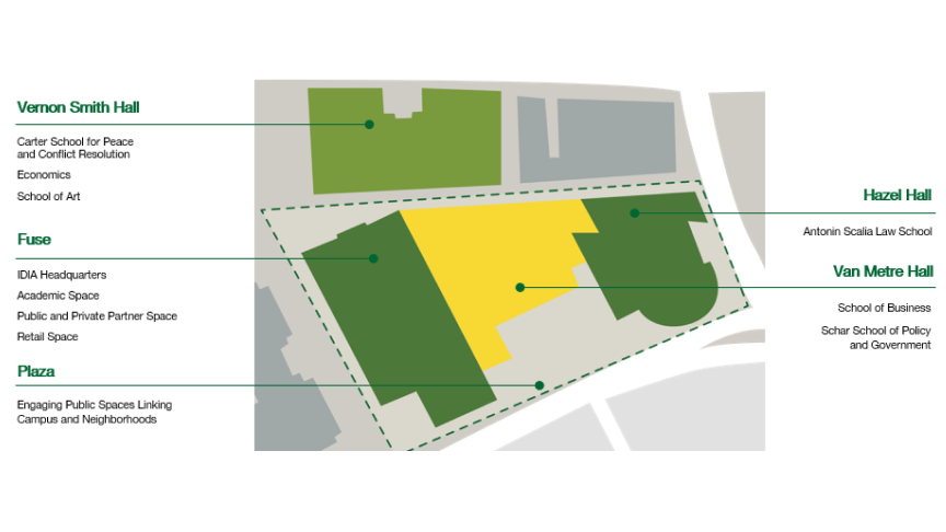 Map of future expansion of Mason Square to include Fuse.